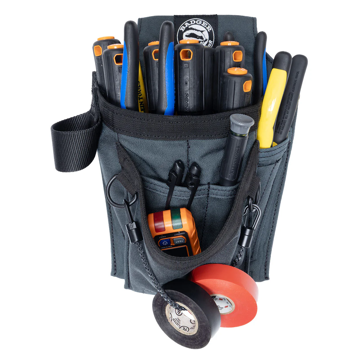Badger Tool Belts 464010 Electrician Set - Gunmetal Grey - Image 3