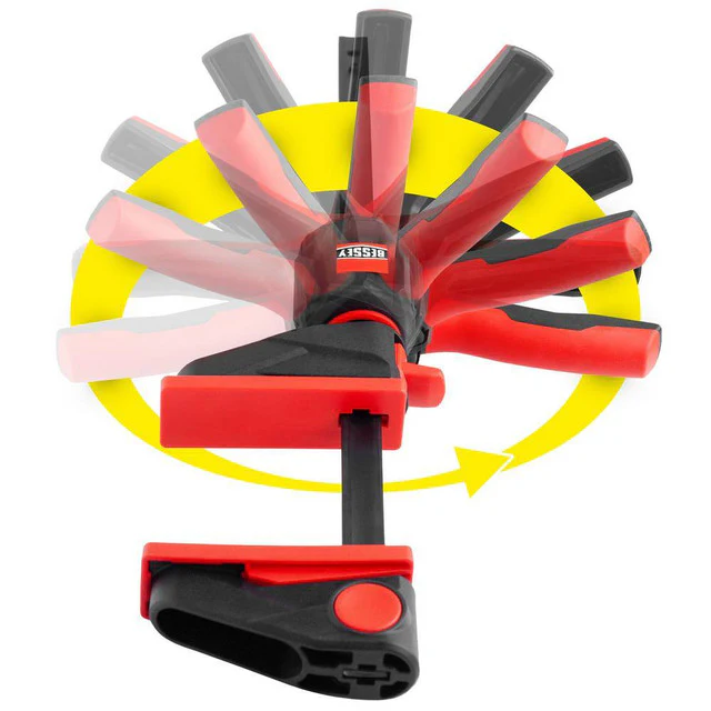 BESSEY EHKL360-12-SET, Trigger Clamps, One‑hand Bar Clamps With 360 Degree Rotating Handle - Image 2