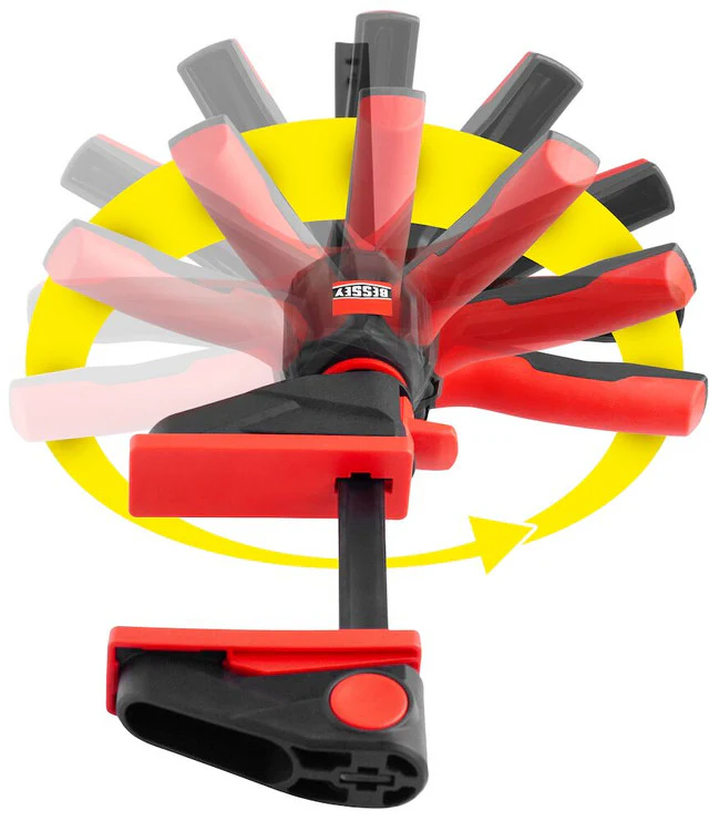 BESSEY EHKL360-12. Trigger Clamps, One‑hand Bar Clamps With 360 Degree Rotating Handle  12" x 3-1/8" - Image 2