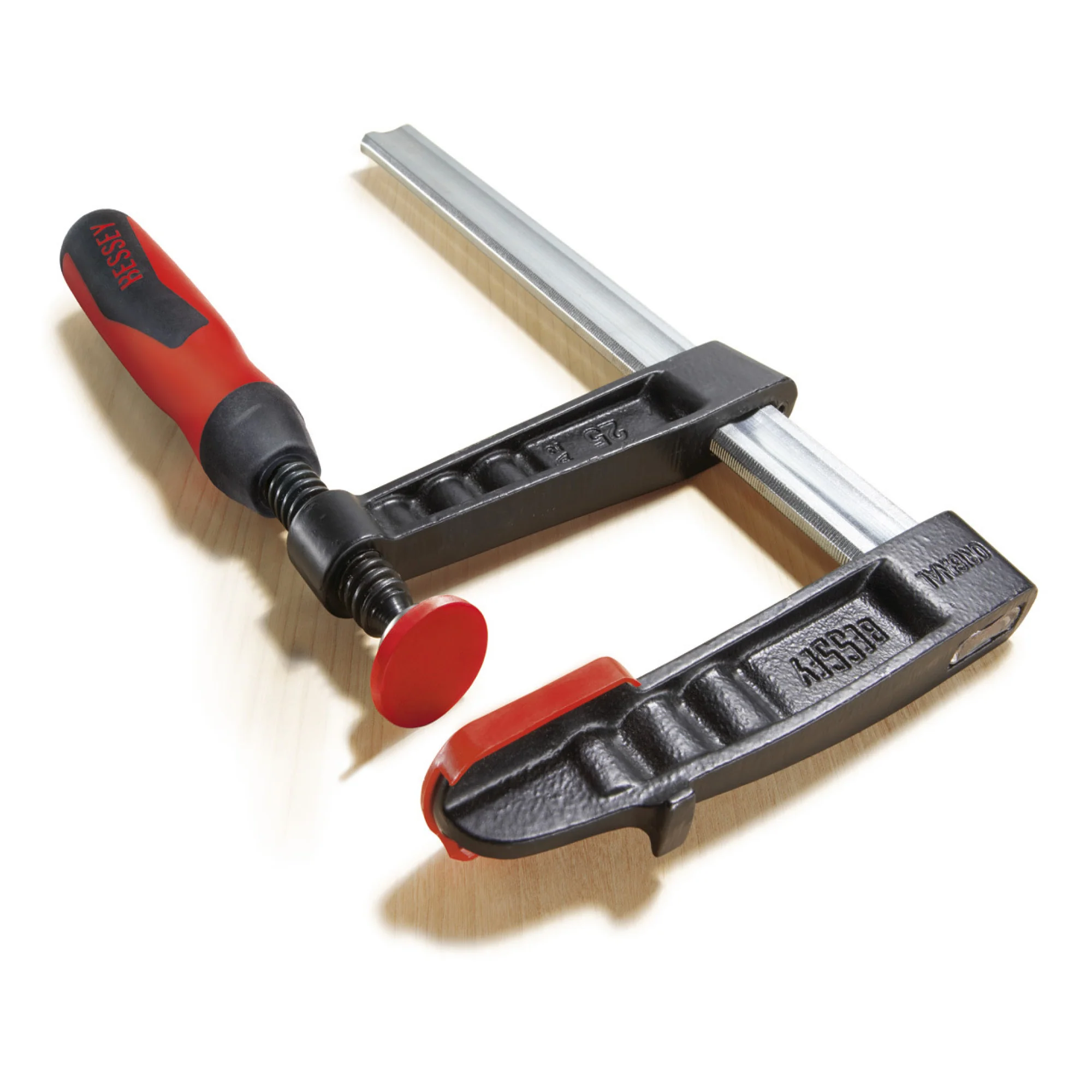 BESSEY TG4.008+2K, Clamp, woodworking, F-style, 2K handle, replaceable pads, 4 In. x 8 In., 880 lb - Image 3