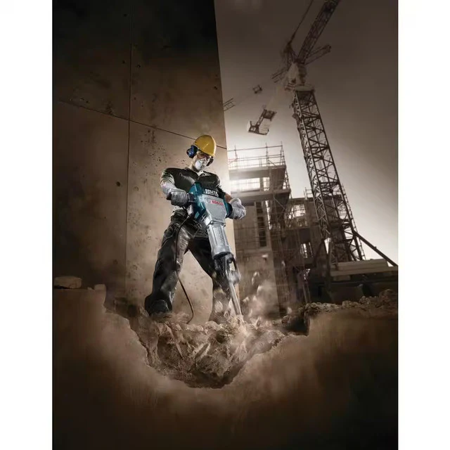 BOSCH BH2770VCD, Brute™ Turbo Breaker Hammer w/ Deluxe Cart, 2 Star Point & 2 Flat Chisels - Image 6