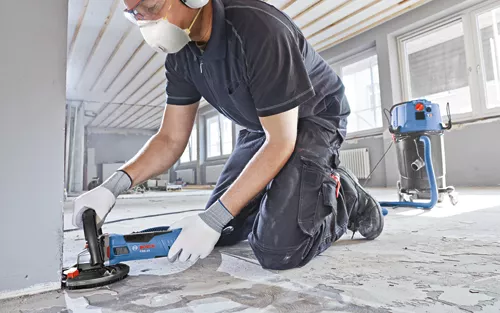 BOSCH CSG15, 5” Concrete Surfacing Grinder - 12.5 Amp w/ Dust Collection Shroud - Image 6