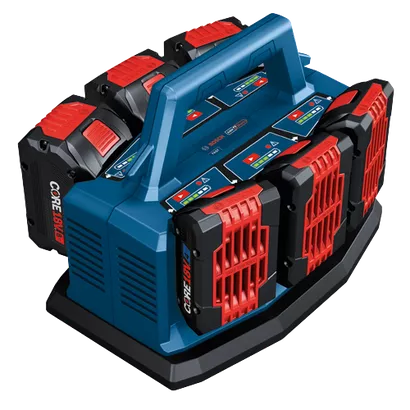 BOSCH GAL18V6-80, 18V 8.0 Amp 6-Bay Sequential Fast Charger - Image 3