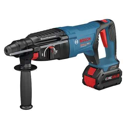 BOSCH GBH18V-26DK24, 18V Brushless 1" SDS-plus® D-Handle Rotary Hammer w/ (2) 8.0 Ah CORE Performance Batteries - Image 4