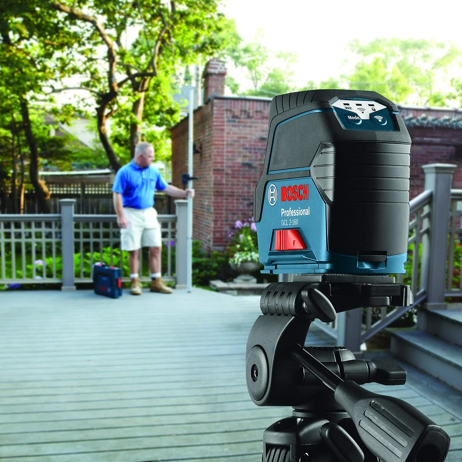 BOSCH GCL 2-160, Self-Leveling Cross-Line Laser with Plumb Points - Image 7