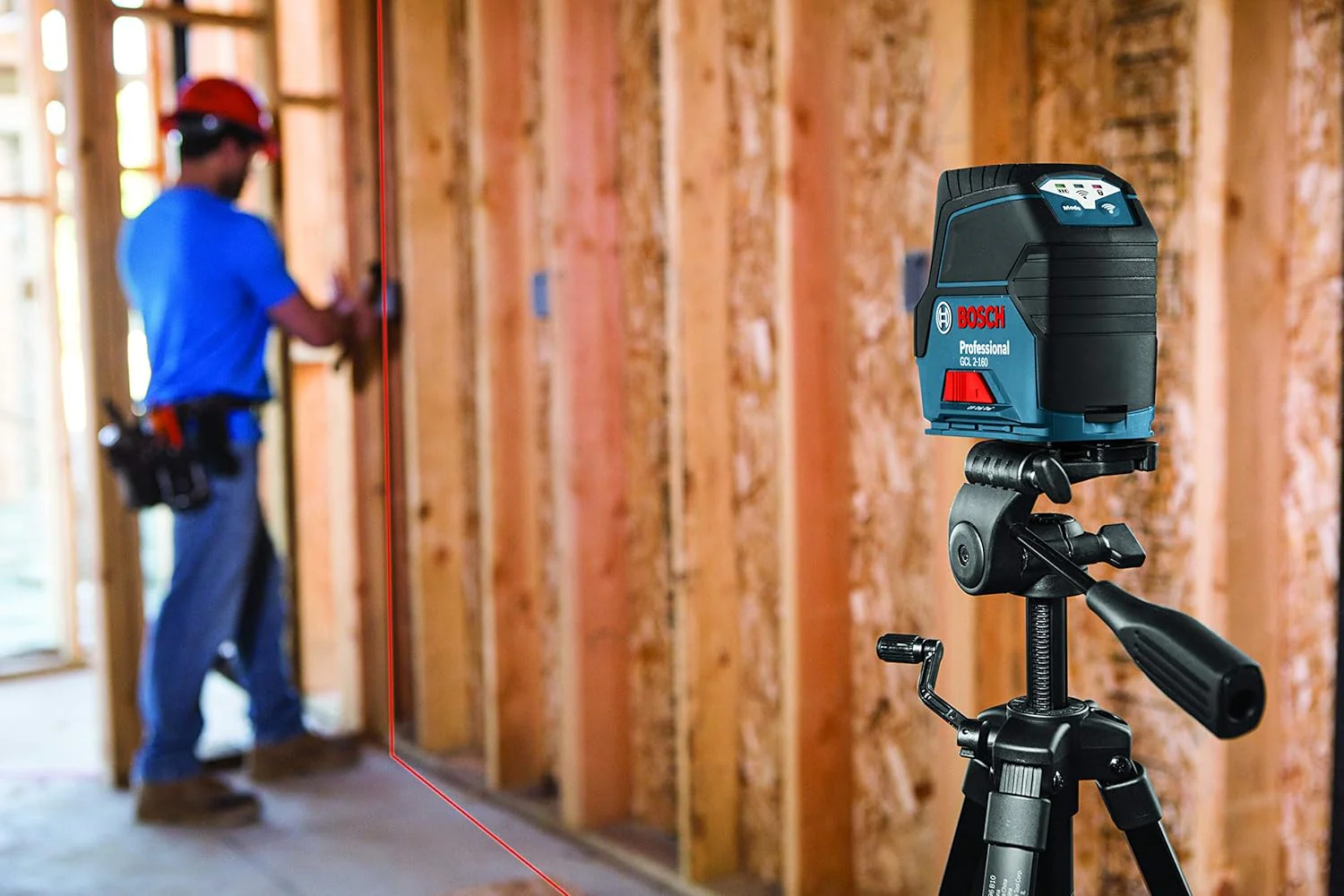 BOSCH GCL 2-160, Self-Leveling Cross-Line Laser with Plumb Points - Image 8