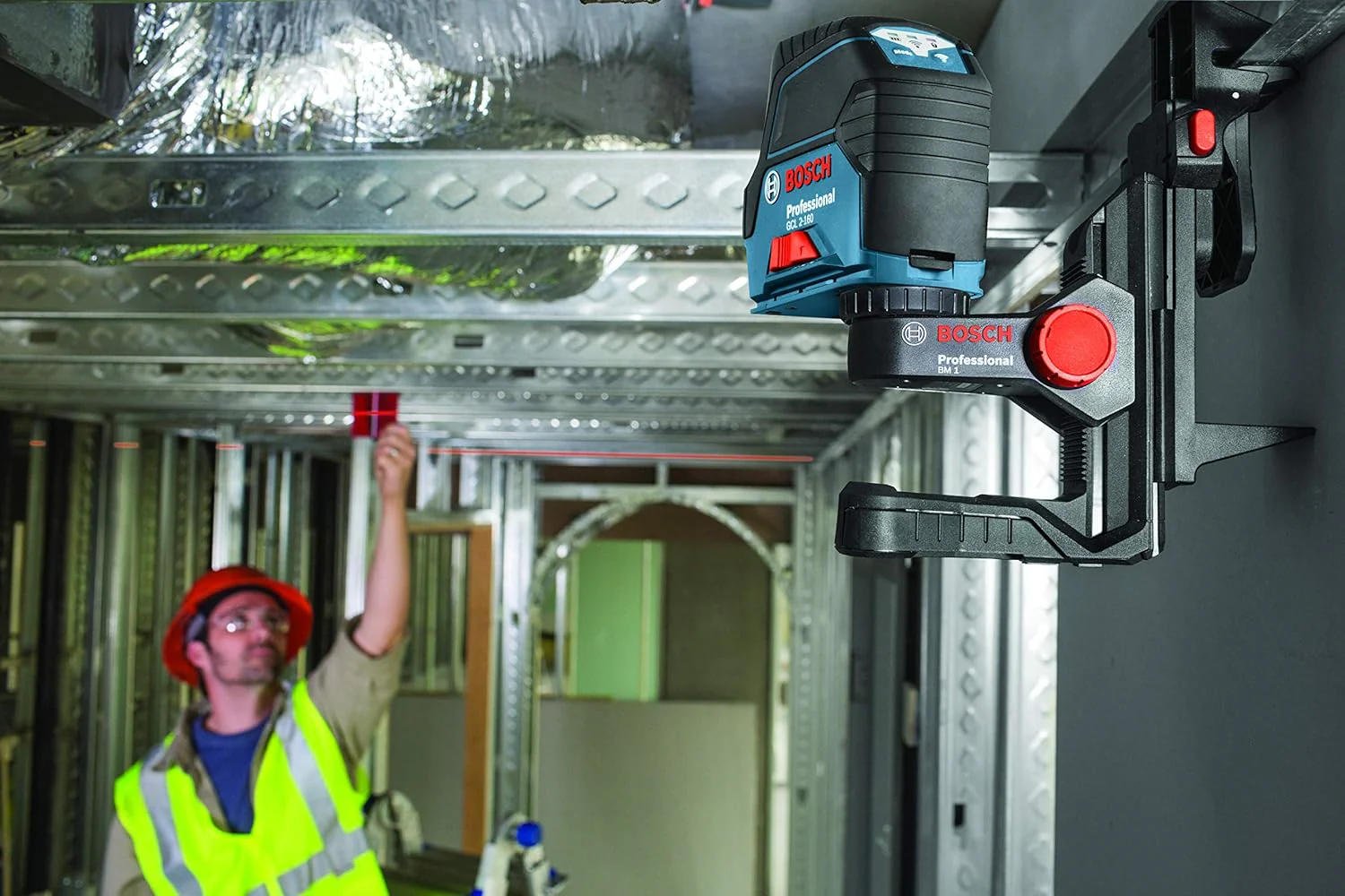 BOSCH GCL 2-160, Self-Leveling Cross-Line Laser with Plumb Points - Image 9