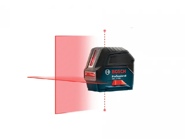 BOSCH GCL2-160, Self levelling 65’ cross line laser with plumb points