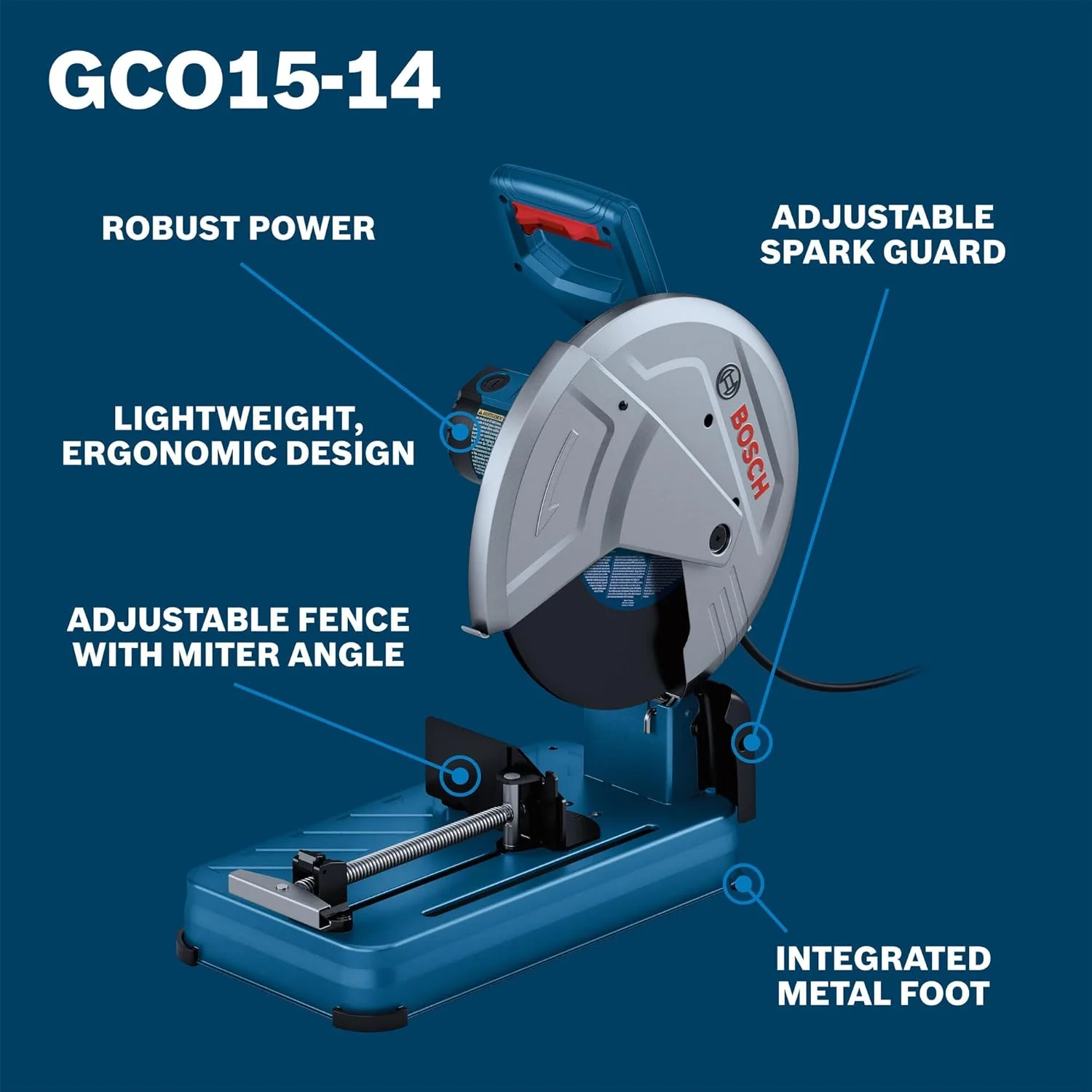 BOSCH GCO15-14, 15 Amp 14 In. Abrasive Cut Off Machine - Image 3