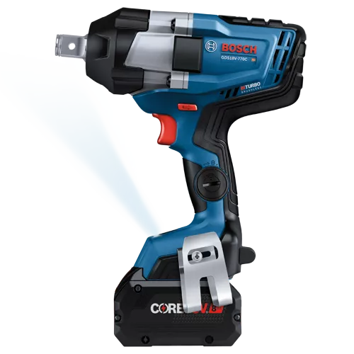 BOSCH GDS18V-770CB14, 18V PROFACTOR Brushless Connected-Ready 3/4 In. Impact Wrench with Friction Ring & Thru Hole Kit w/ (1) 8.0 Ah CORE Performance Battery - Image 3
