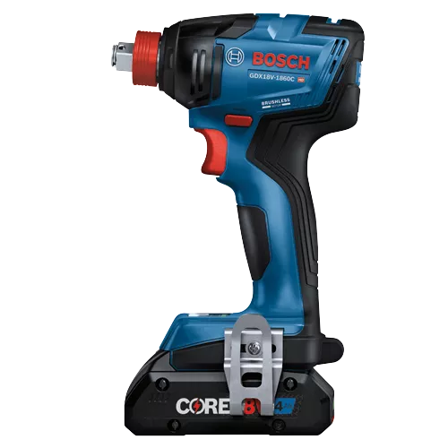 BOSCH GDX18V-1860CB25, 18V Brushless Advanced Connected-Ready Socket-Ready Impact w/ (2) 4.0 Ah CORE Compact Batteries - Image 5