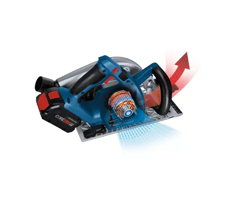 BOSCH GKS18V-26LB14, 18V PROFACTOR 7-1/4 In. Blade Left Circular Saw w/ (1) 8.0 Ah CORE Performance Battery - Image 4