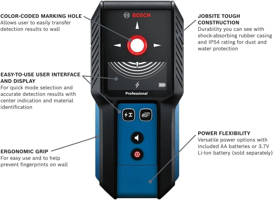 BOSCH GMS120-27, Wall Scanner and Stud Finder - Image 3