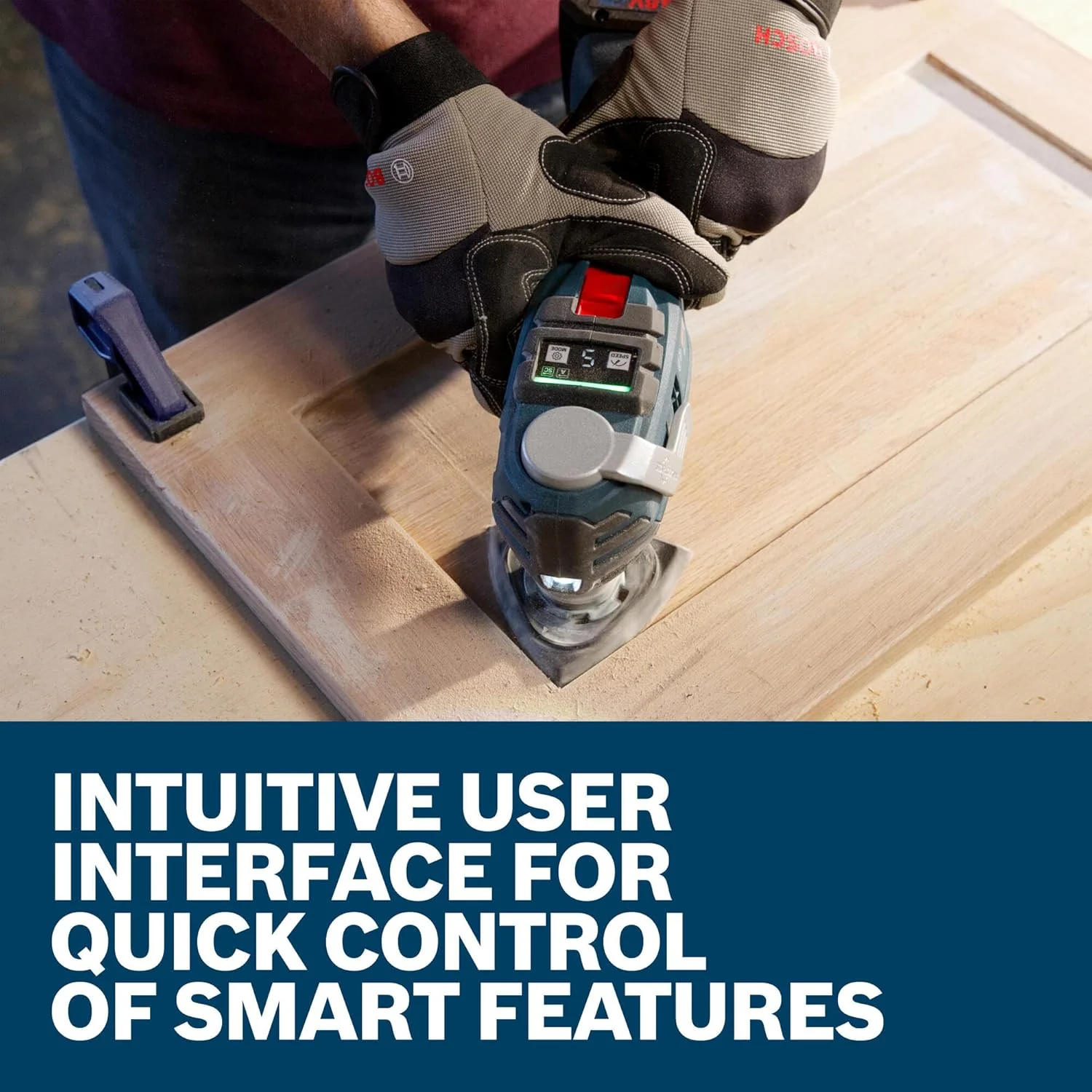 BOSCH GOP18V-40N, 18V Brushless StarlockMax Oscillating Tool w/ 4° Oscillation (Bare Tool) - Image 6