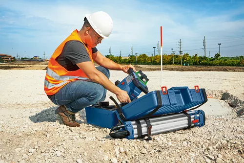 BOSCH GRL4000-90CHVGK, 18V REVOLVE4000 Connected Green-Beam Self-Leveling Horizontal/Vertical Rotary Laser Kit with (1) CORE18V® 4 Ah Advanced Power Battery - Image 6