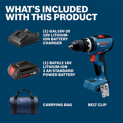 BOSCH GSB18V-65B12, 1/2 In. Brushless Hammer Drill/Driver (Kit) - Image 3