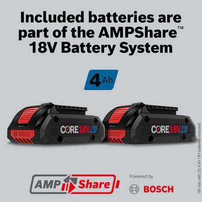 BOSCH GSB18V-800CB24, 1/2 In. Brushless Connected-Ready Hammer Drill/Driver Kit with (2) CORE18V® 4 Ah Advanced Power Batteries - Image 8