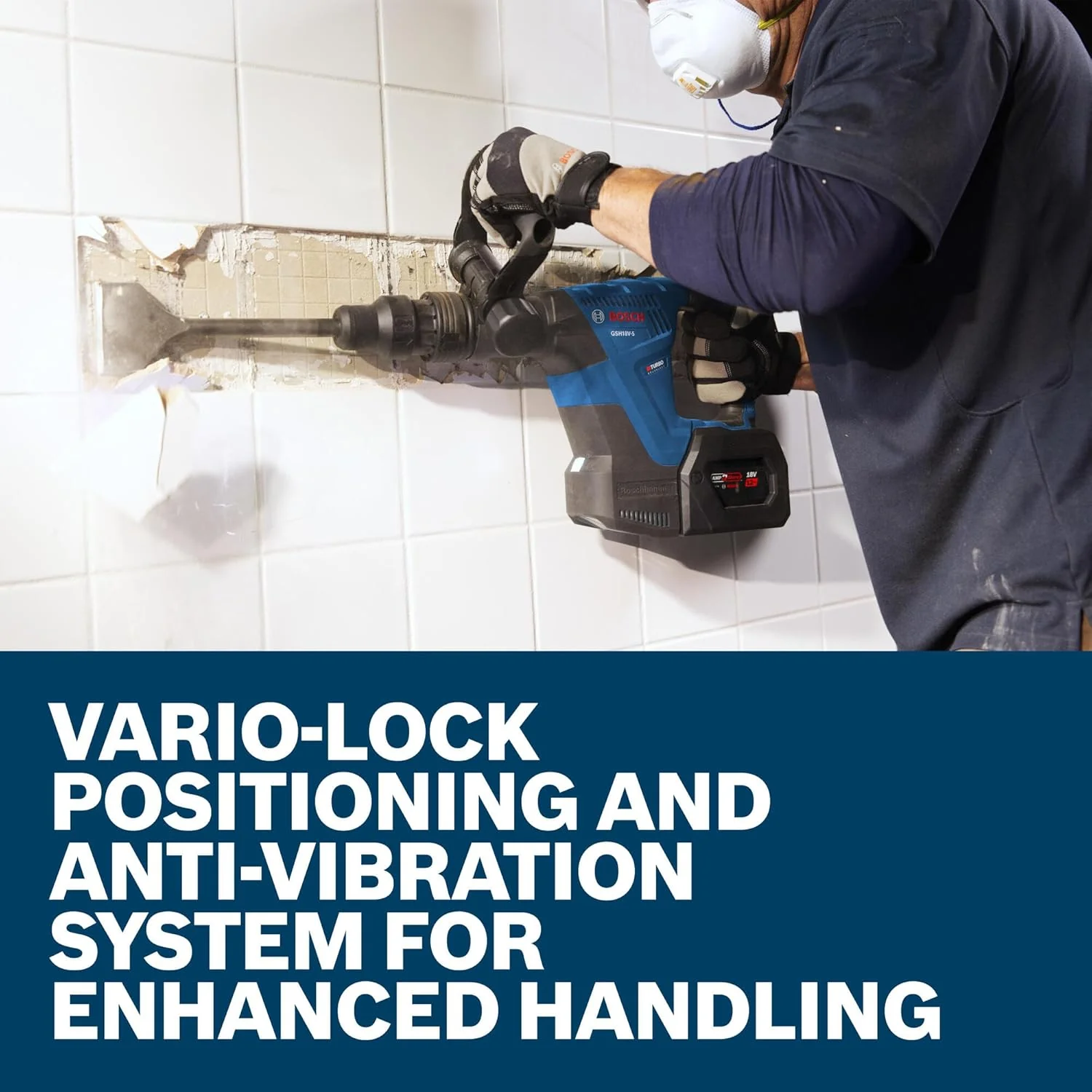 BOSCH GSH18V-5L212, PROFACTOR™ SDS-max® Demolition Hammer with L-Boxx-2 and (2) 12 Ah PROFACTOR™ Batteries - Image 6