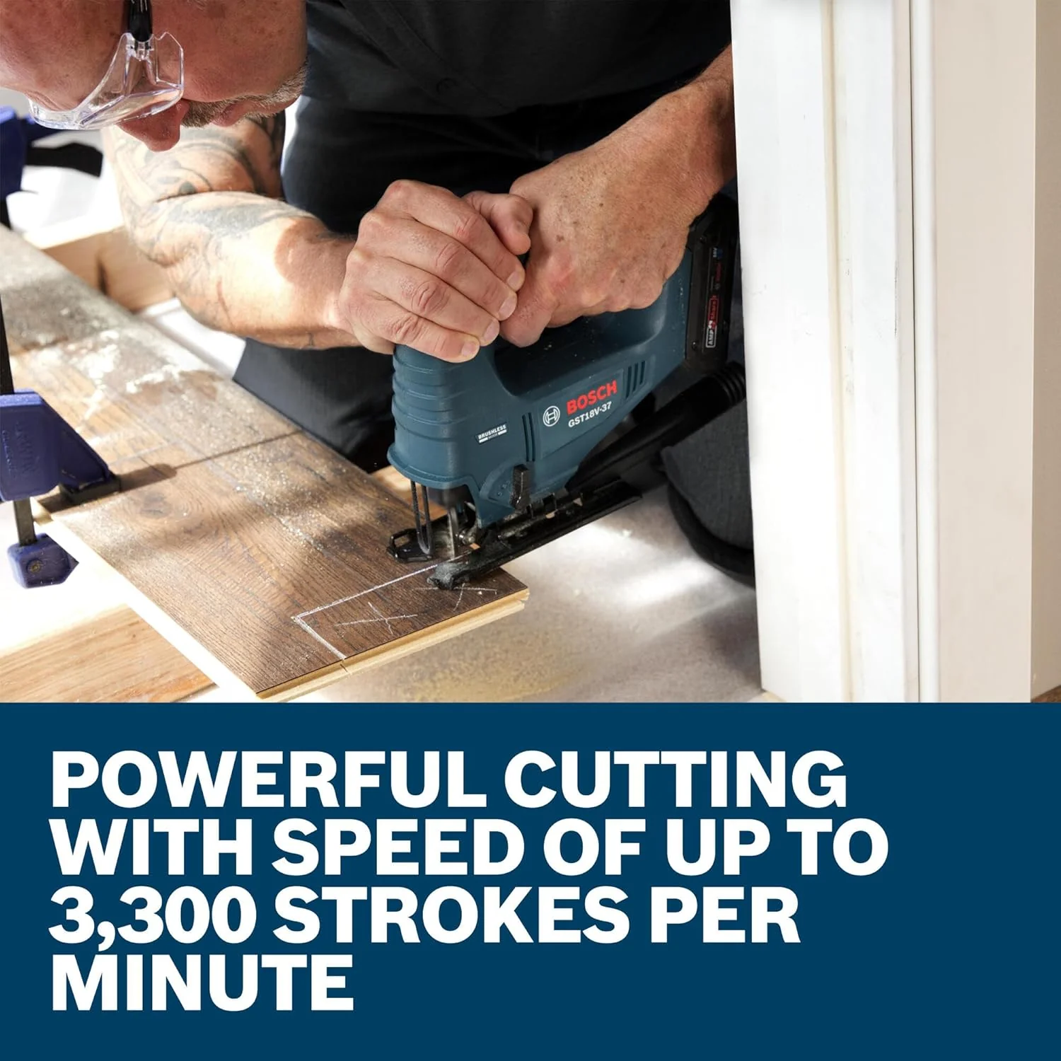 Bosch GST18V-37N, 18V Brushless Top-Handle Jig Saw (Bare Tool) - Image 4