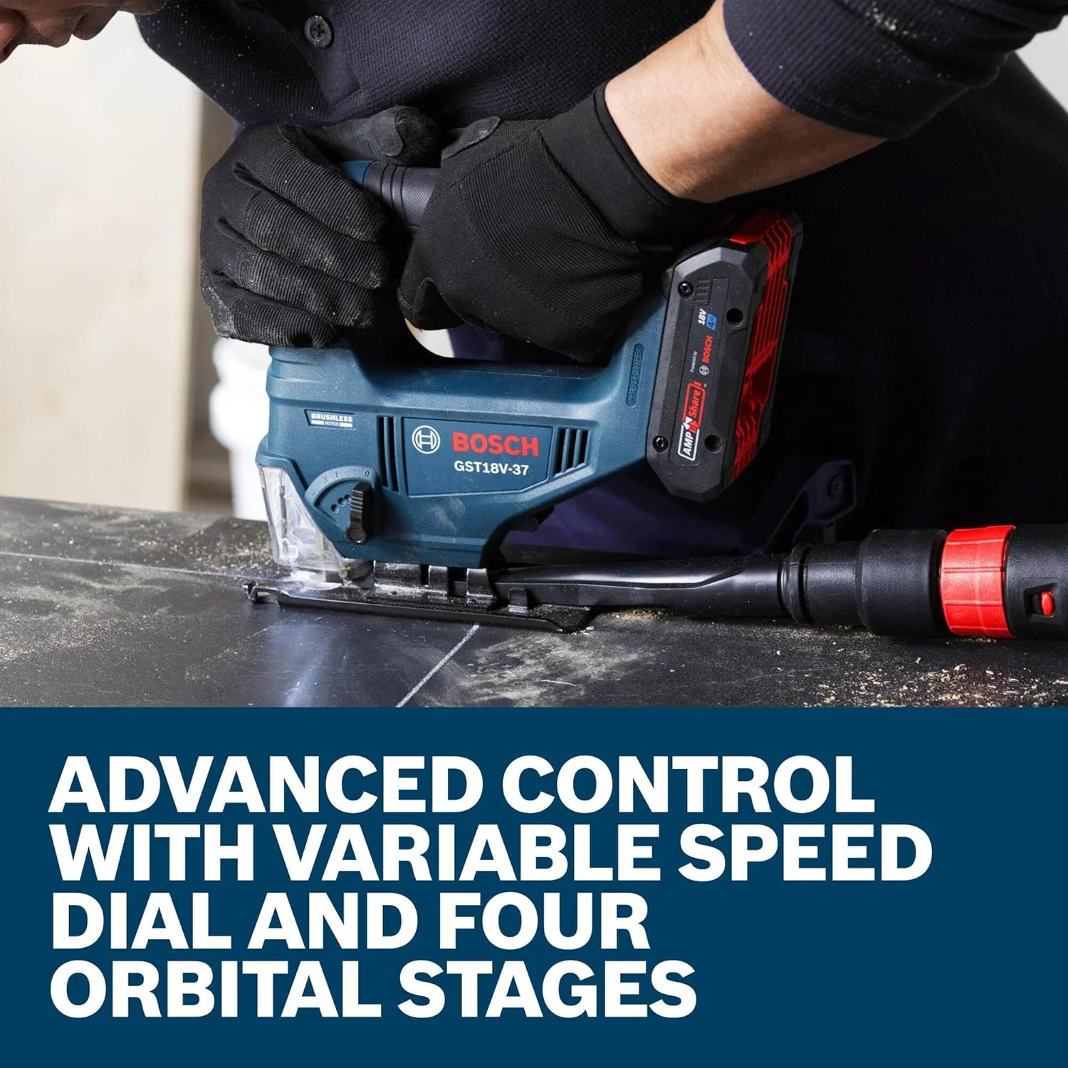 Bosch GST18V-37N, 18V Brushless Top-Handle Jig Saw (Bare Tool) - Image 5