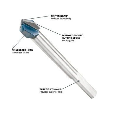 BOSCH GT2000, 4 Piece Glass & Tile Bit Set - Image 4