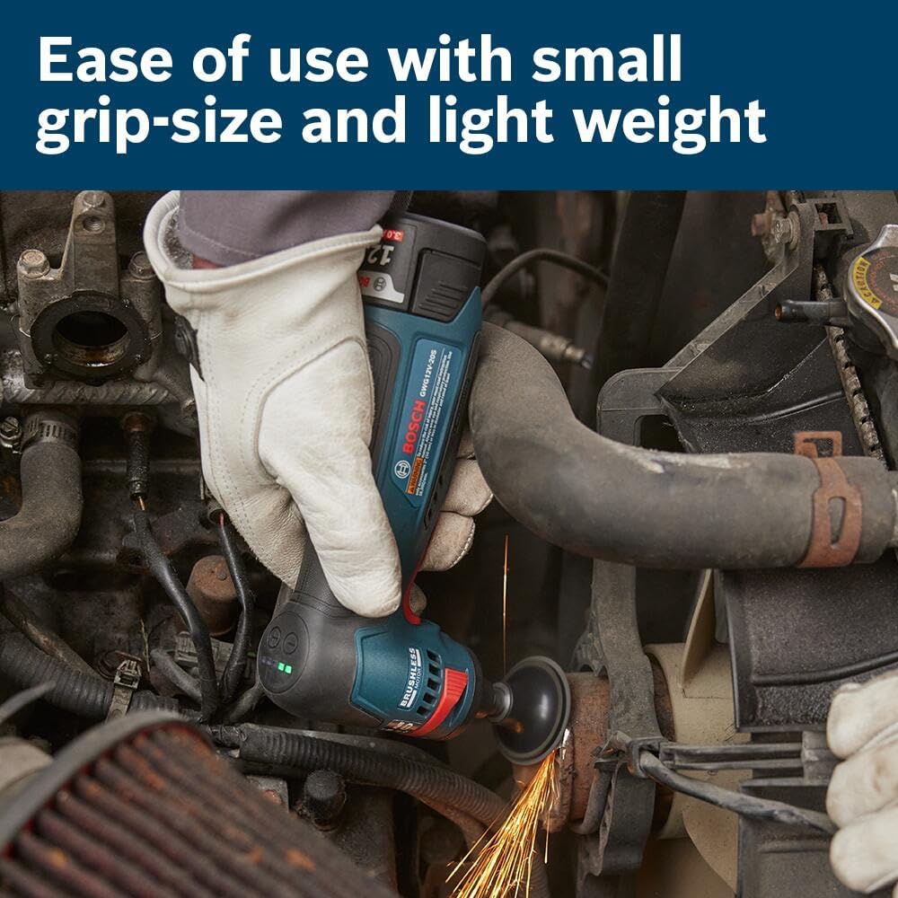 Bosch GWG12V-20SN, 1/4" Right Angle Die Grinder Bare Tool - Image 4
