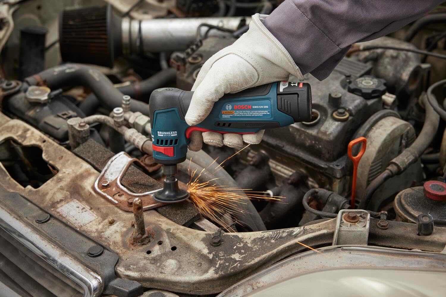 Bosch GWG12V-20SN, 1/4" Right Angle Die Grinder Bare Tool - Image 6