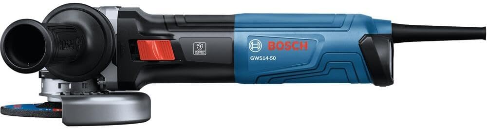 BOSCH GWS14-50, 5 In. Angle Grinder Compact Powerful 13-Amp Motor with Slide Switch - High Performance for Grinding and Cutting - Image 3