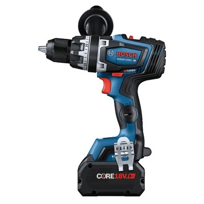 BOSCH GXL18V-260B26, 18V 2-Tool Combo Kit with Connected-Ready 1/2 In. Hammer Drill/Driver, Connected-Ready Two-In-One 1/4 In. and 1/2 In. Bit/Socket Impact Driver/Wrench, (1) CORE18V 8 Ah High Power Battery and (1) CORE18V 4 Ah Advanced Power Battery - Image 16