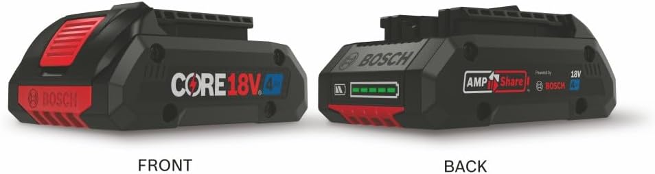 BOSCH GXS18V-15N15, 18V Starter Kit with (1) CORE18V® 4 Ah Advanced Power Battery and 18V Standard Battery Charger - Image 4