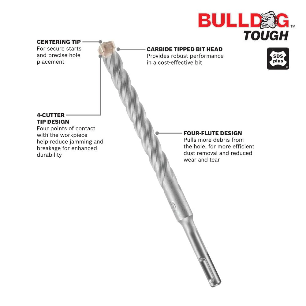 BOSCH HC4CK007, 7 Pc. SDS-Plus® Bulldog™ Tough Rotary Hammer Bit Set - Image 2