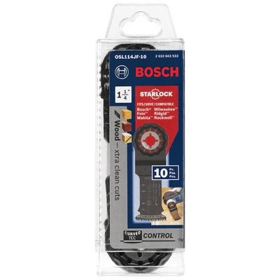 BOSCH OSL114JF-10, 1-1/4" Starlock® Oscillating Multi-Tool Bi-Metal Xtra-Clean Plunge Cut Blades - Image 3