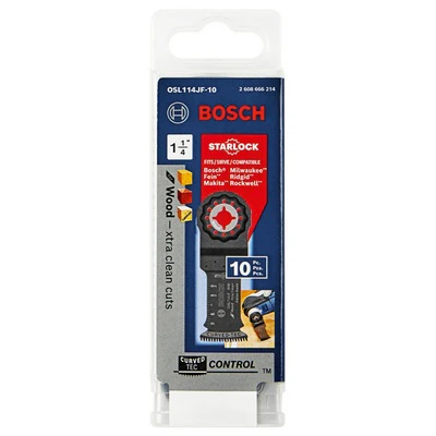 BOSCH OSL114JF-10, 1-1/4" Starlock® Oscillating Multi-Tool Bi-Metal Xtra-Clean Plunge Cut Blades - Image 5