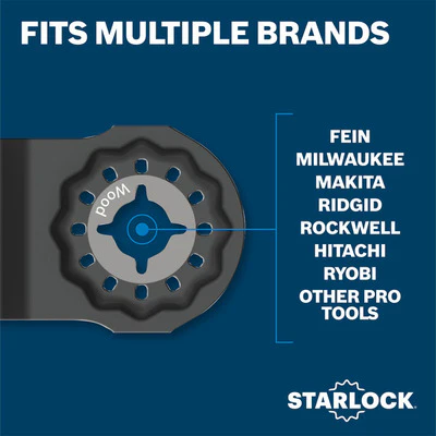 BOSCH OSL114JF-10, 1-1/4" Starlock® Oscillating Multi-Tool Bi-Metal Xtra-Clean Plunge Cut Blades - Image 9