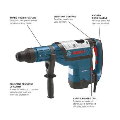 BOSCH RH850VC, 1-7/8" SDS-max® Rotary Hammer w/ Vibration Control - Image 2