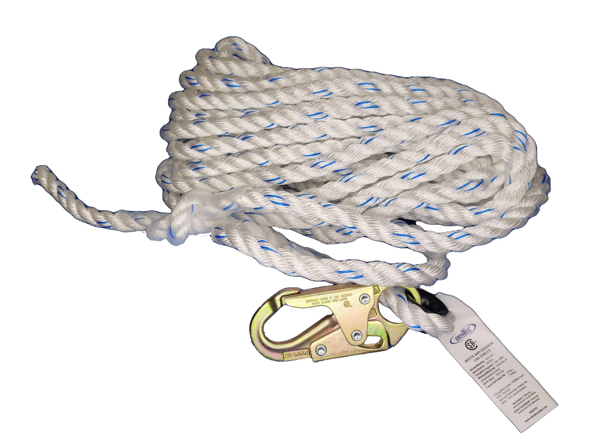 Dentec 16KROOF25, ECO ROOFER'S KIT / 25' / 2' SA LANYARD WITH ROPE - Image 5