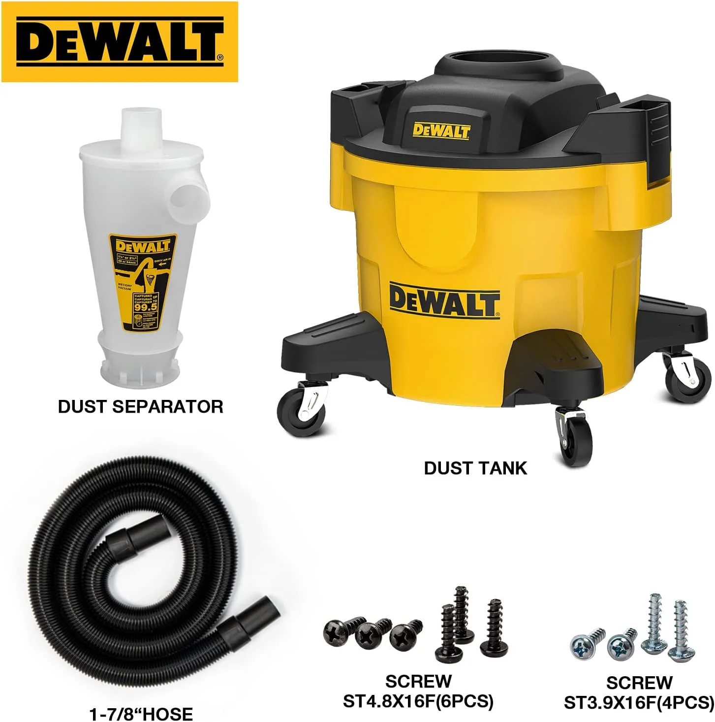DEWALT DXVCS002, 6 GALLON CYCLONIC DUST SEPARATOR - Image 5