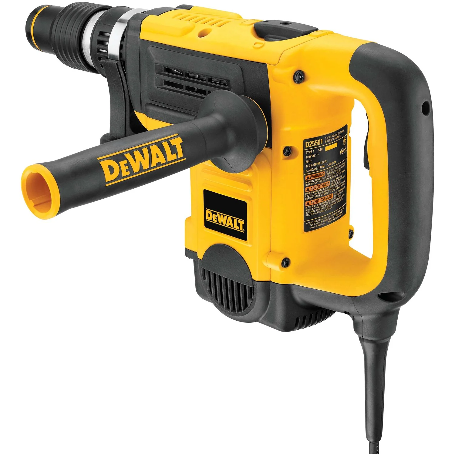 DEWALT D25501K, 1-9/16'' SDS MAX Combination Hammer Kit - Image 4