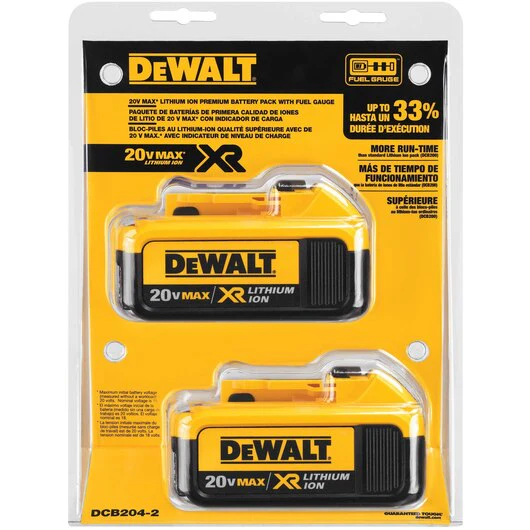 DEWALT DCB204-2, 20V MAX Li-Ion Battery (4.0 Ah) Twin Pack - Image 2