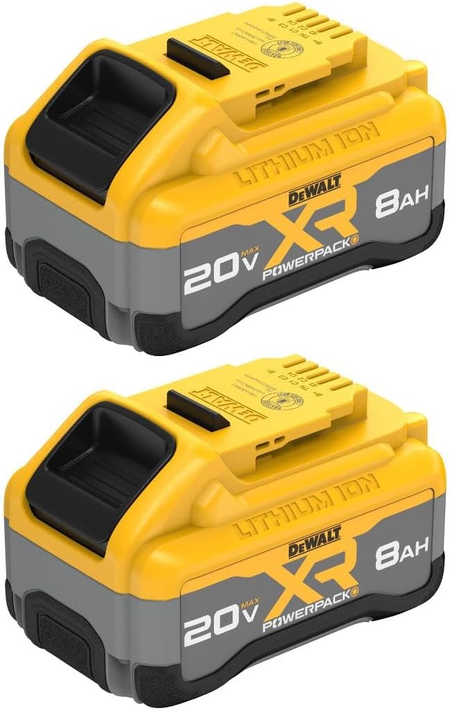 DEWALT DCB2108-2, 20V MAX XR POWERPACK 8.0Ah Battery 2-Pack