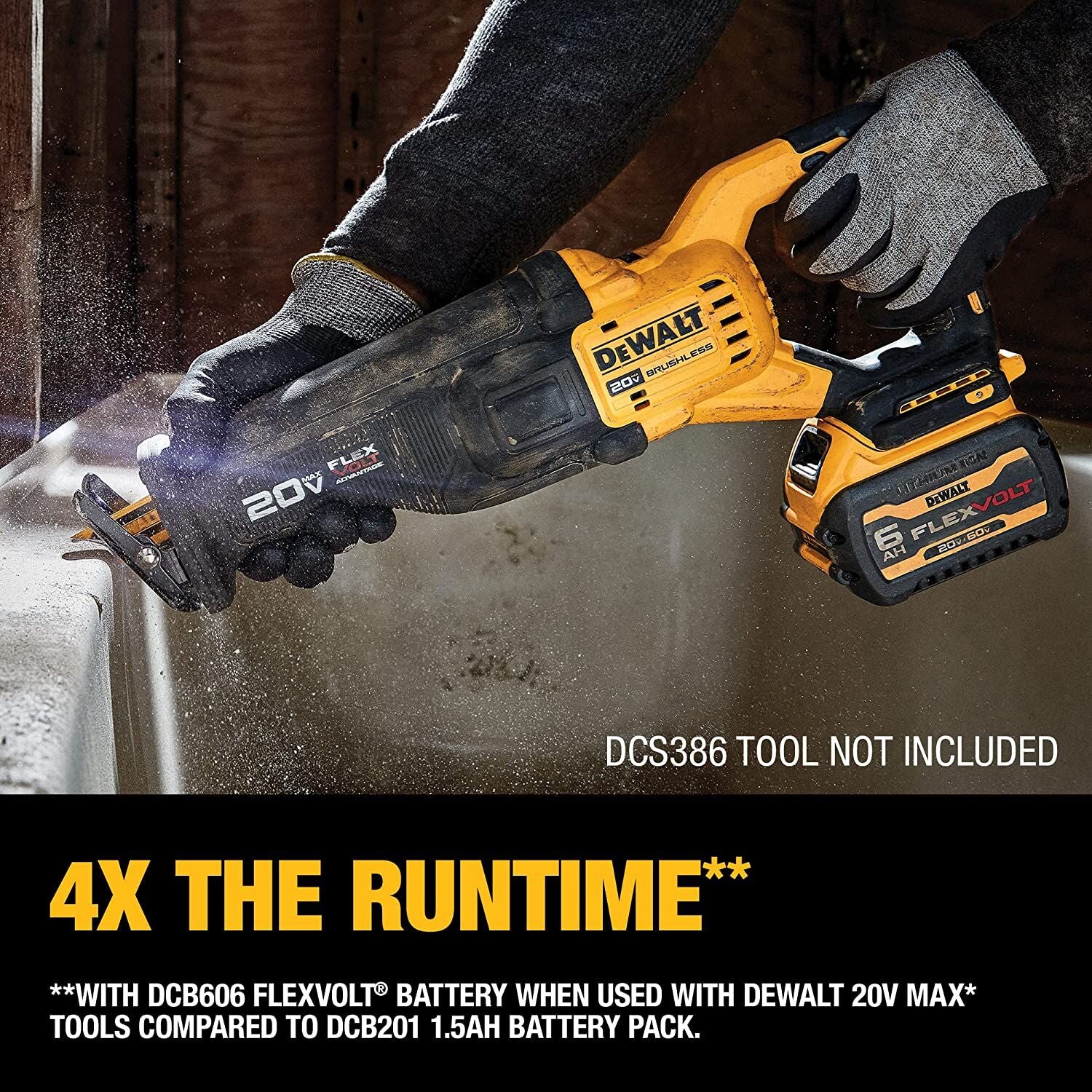 DEWALT DCB606-2, 20V/60V MAX FLEXVOLT Battery Twin Pack (6.0 Ah) - Image 3