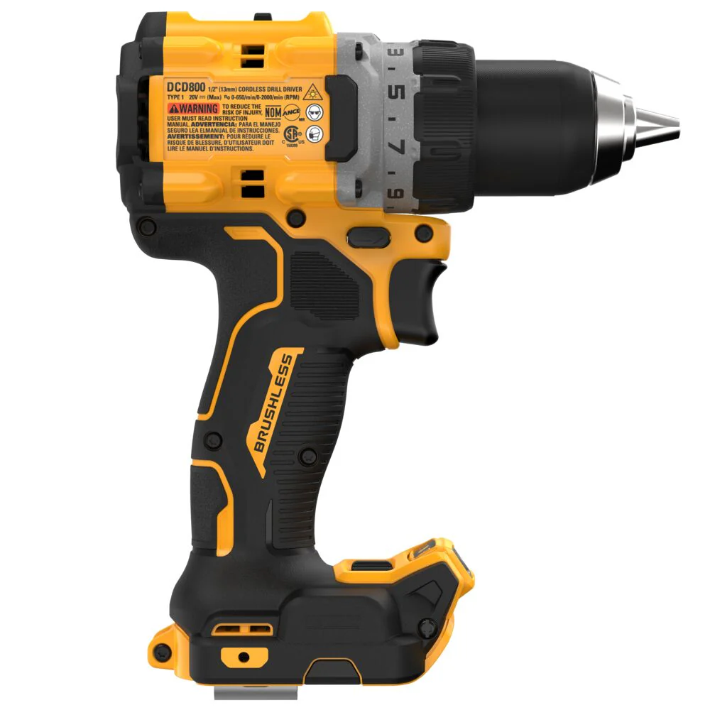DEWALT DCD800B, 20V MAX* XR Brushless Cordless 1/2 in. Drill/Driver (Tool Only) - Image 5