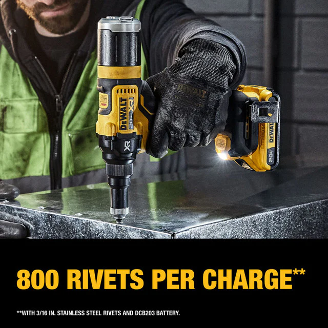 DEWALT DCF403D1, 20V MAX* XR® Brushless Cordless 3/16" Rivet Tool Kit - Image 5