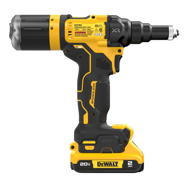 DEWALT DCF403D1, 20V MAX* XR® Brushless Cordless 3/16" Rivet Tool Kit - Image 9