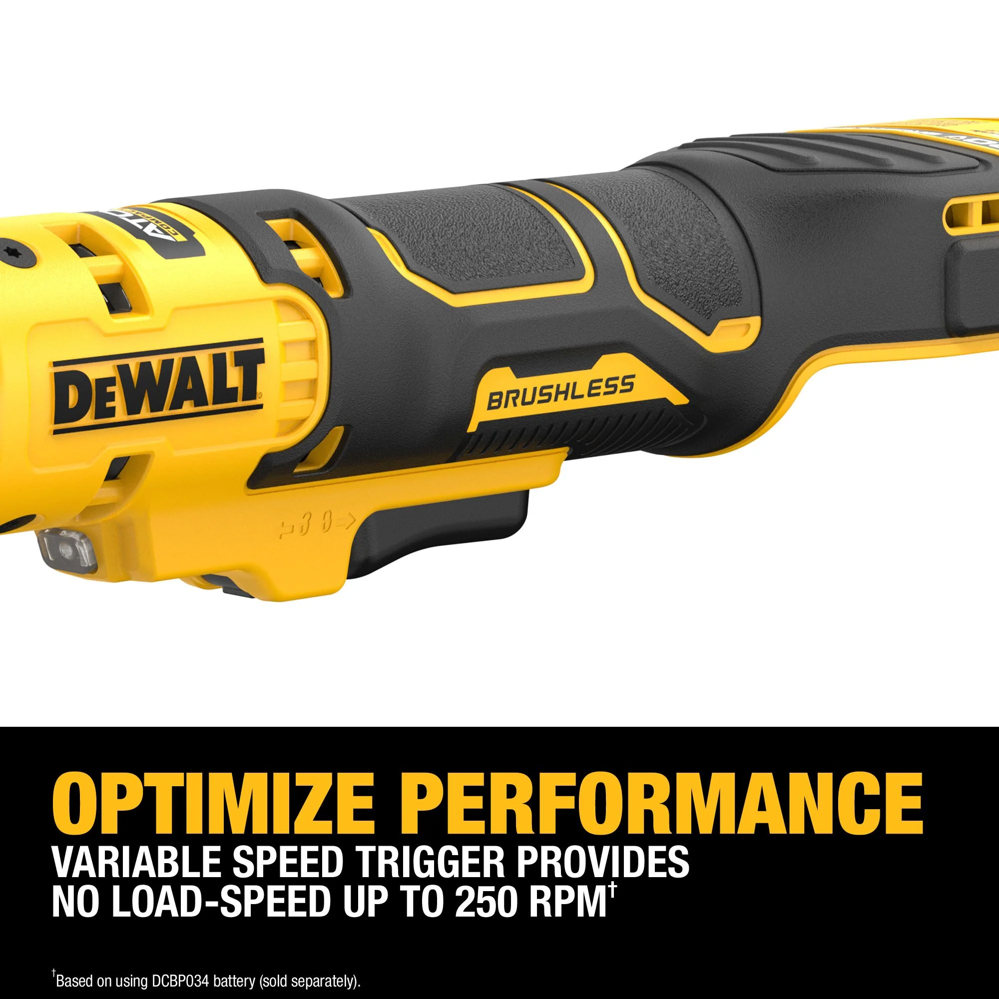 DEWALT DCF512EB, ATOMIC 20V MAX* Brushless 1/2" Extended Reach Ratchet (Tool Only) - Image 5