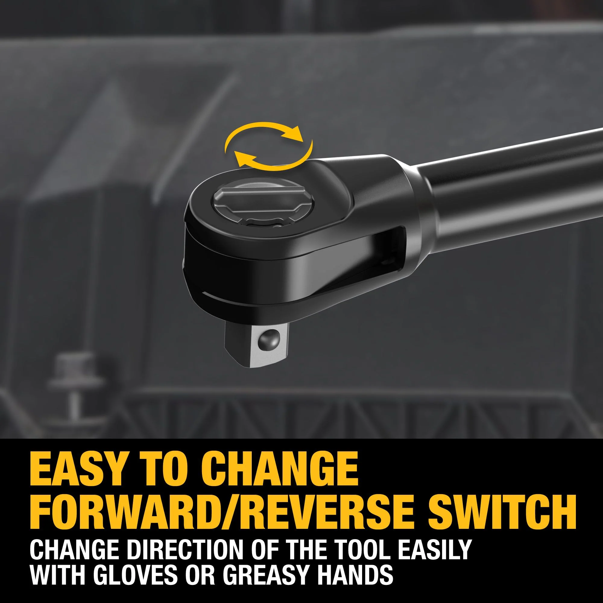 DEWALT DCF512EB, ATOMIC 20V MAX* Brushless 1/2" Extended Reach Ratchet (Tool Only) - Image 8
