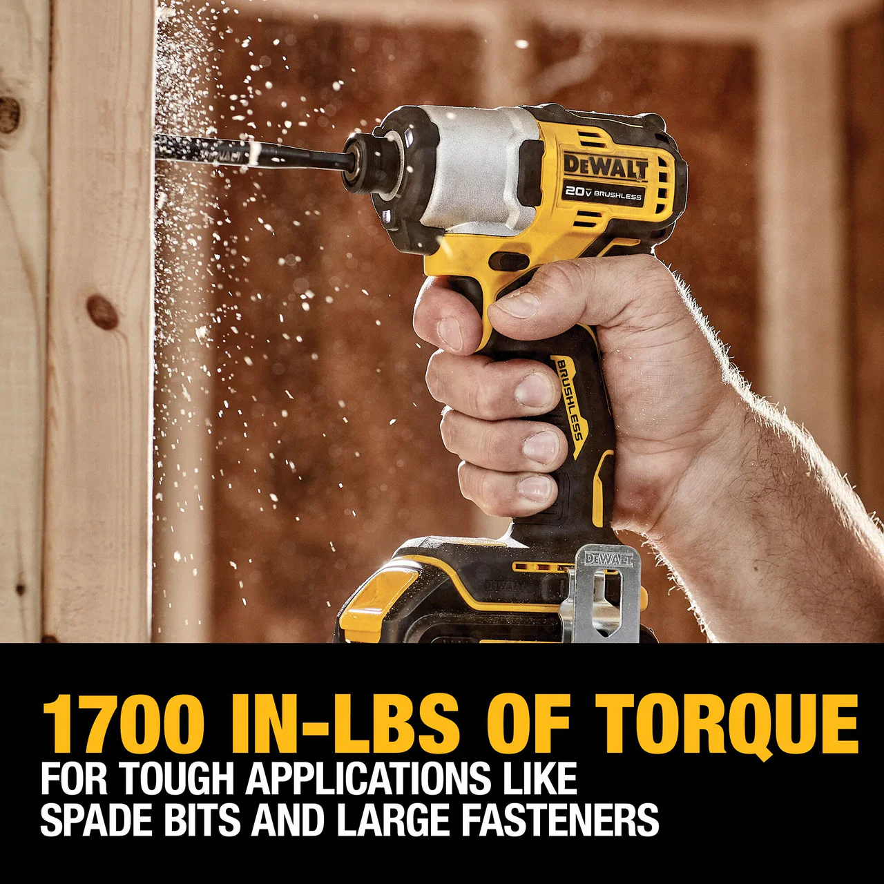 DEWALT DCF840D1, 20V Max Xtreme Cordless Brushless 1/4 In Impact Driver Drill Kit (1) Lit-Ion Battery With Charger - Image 4