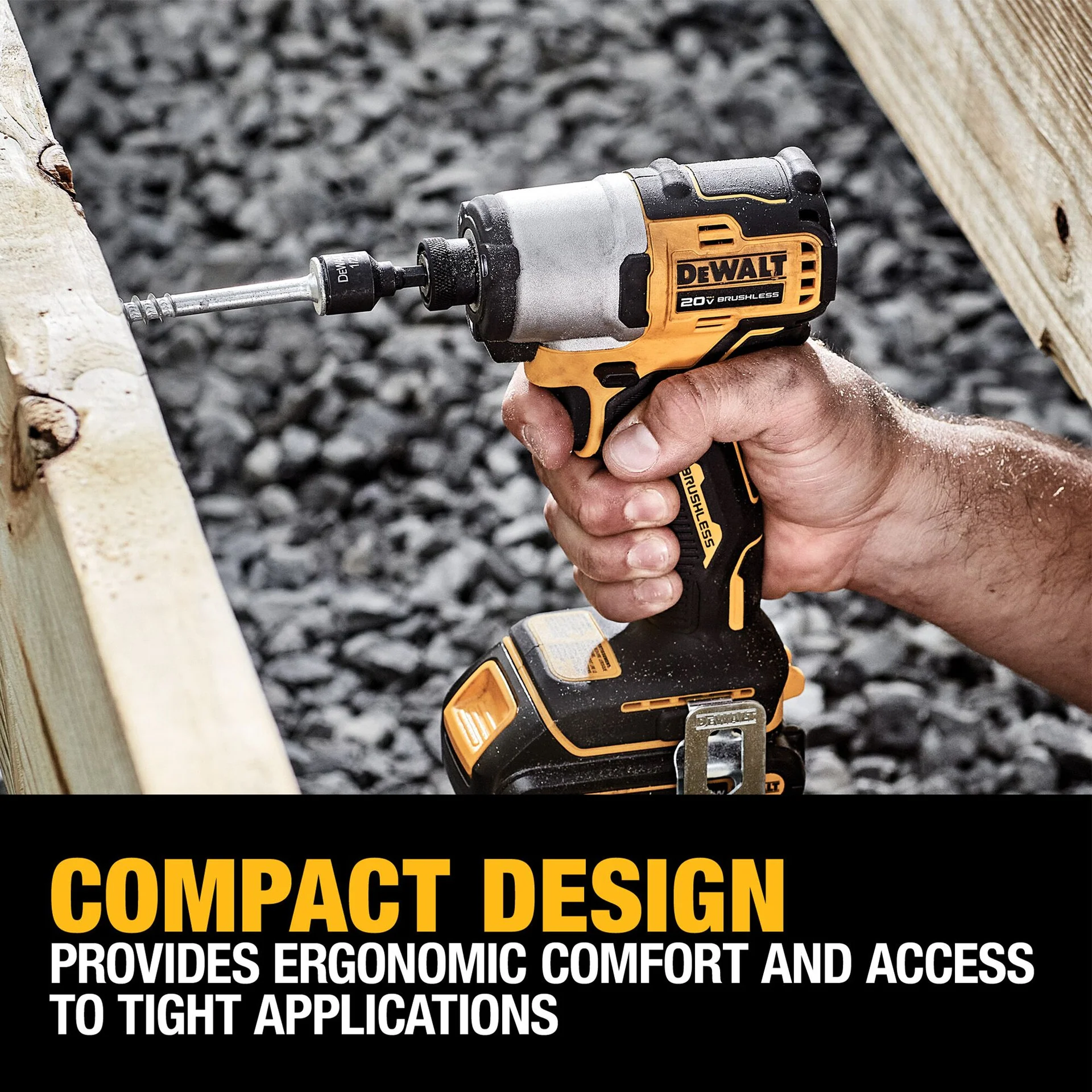 DEWALT DCF840D1, 20V Max Xtreme Cordless Brushless 1/4 In Impact Driver Drill Kit (1) Lit-Ion Battery With Charger - Image 5