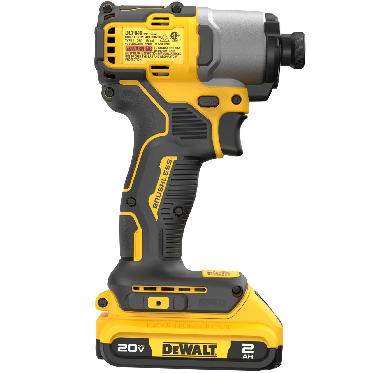 DEWALT DCF840D1, 20V Max Xtreme Cordless Brushless 1/4 In Impact Driver Drill Kit (1) Lit-Ion Battery With Charger - Image 7