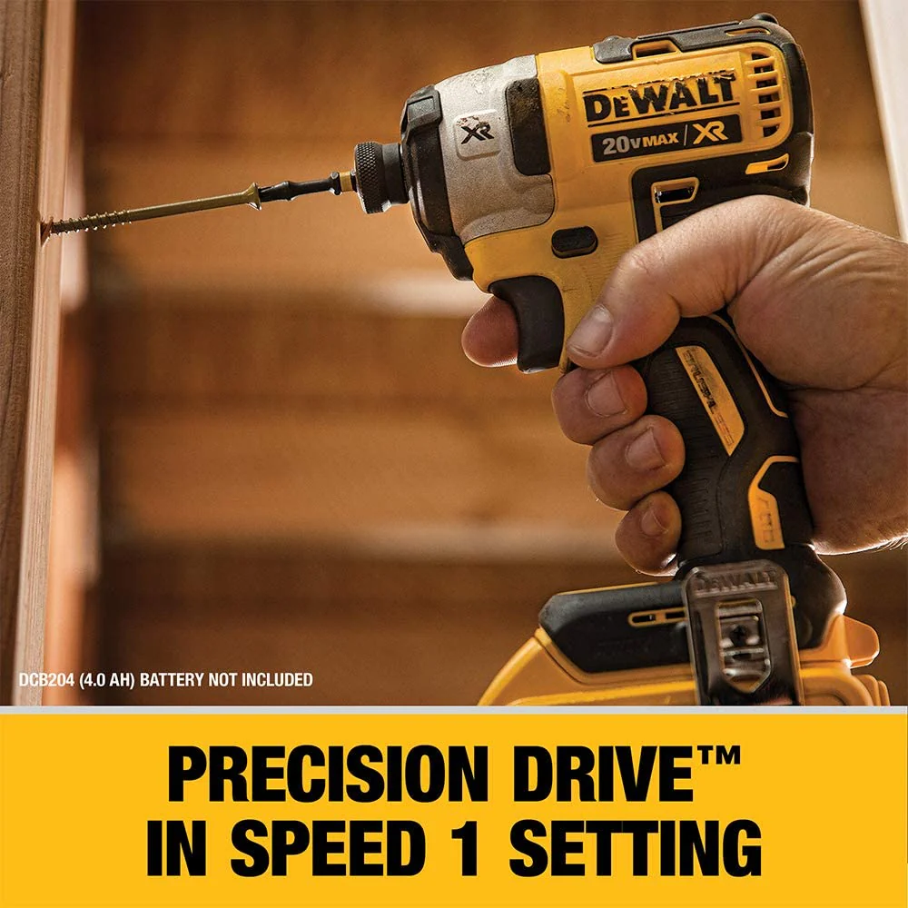 DEWALT DCF887D2, 20V MAX XR 1/4'' 3-Speed Impact Driver Kit (2.0Ah) - Image 4